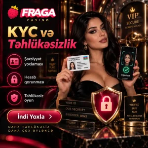 Fraga Casino KYC şəxsiyyət yoxlaması və hesab təhlükəsizliyi